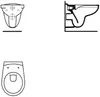IDEAL STANDARD K881001 Wandtiefspül-WC Eurovit, randlos, Produktbild-Vorschau 2