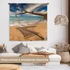 MuchoWow® Wandteppich Wandbehang Strand - Meer - Hängematte Produktbild-Vorschau 2