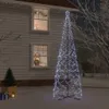 vidaXL LED-Weihnachtsbaum Kegelform Kaltweiß 1400 LEDs Produktbild-Vorschau 2