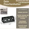 LS-LebenStil Flaschenständer Metall Schwarz passend für Produktbild-Vorschau 2