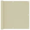 vidaXL Balkon-Sichtschutz Creme 90x300 cm Oxford-Gewebe Produktbild-Vorschau 5
