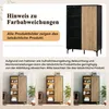 Merax vitrinekast met LED-verlichting, moderne vintage kast Productafbeelding-voorbeeld 9