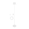 A white floor lamp with a USB-C charging cable is shown against a white background. Podgląd zdjęcia produktu