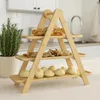 Serviertablett 3 Etagen aus Holz Produktbild-Vorschau 9