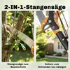 Teleskop-Astsäge 2-in-1 mit Astschere, Baumschere Baumsäge Produktbild-Vorschau 6