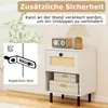 Zestaw 2 szafek nocnych COSTWAY, szafka nocna z szufladą z Podgląd zdjęcia produktu 7