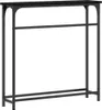 Möbel Konsolentisch mit Regal Schwarze Eiche 75 x 19,5 x 75 Produktbild-Vorschau 2