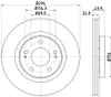 2x HELLA 8DD 355 111-571 Bremsscheibe Vorderachse Produktbild-Vorschau 4