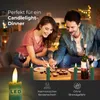 Stabkerzen LED mit Timer Grün 2er indoor mit 6 Stunden Produktbild-Vorschau 4