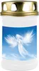 HS Candle 8er Pack Grabkerzen mit Motiv, Grablicht mit Produktbild-Vorschau 1