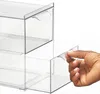 Aufbewahrungsbox mit Schublade 2er Set Schuhbox stapelbar Produktbild-Vorschau 5