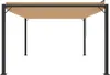 vidaXL Pergola con tetto a lamelle 3x4 m, tessuto color Anteprima dell’immagine prodotto 4