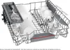 A dishwasher rack filled with clean dishes, glasses, and cutlery. Produktbild-Vorschau