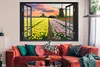 MuchoWow® Poster Aussicht - Tulpen - Sonnenuntergang Produktbild-Vorschau 2
