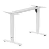 A white, adjustable desk frame on a white background. Anteprima dell’immagine prodotto