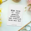 Mr. & Mrs. Panda Postkarte Spruch 72. Geburtstag Freude Produktbild-Vorschau 2