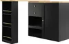 OKWISH Meuble Bar Pivotant 360° Avec 2 Tiroirs, Portes Voir les images du produit 8