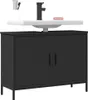 vidaXL Waschbeckenunterschrank Schwarz 80x30x60 cm Produktbild-Vorschau 2