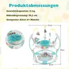 A product image showing a baby jumper with dimensions and specifications. Podgląd zdjęcia produktu