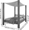 Refurbished Möbelretoure Himmelbett 180x200 cm Produktbild-Vorschau 2
