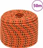 vidaXL Corde de bateau orange 12 mm 50 m polypropylène Voir les images du produit 6