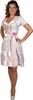EMELY Dirndl Trachtenkleid Damen 2:TLG Grau/Rosa 40 Produktbild-Vorschau 3