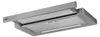 A silver range hood is shown against a white background. Produktbild-Vorschau