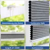 Sekey Wabenplissee ohne Bohren 50x130cm Doppelplissee  Grau Produktbild-Vorschau 5
