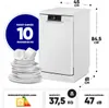 Bomann® Geschirrspüler 45 cm | 10 Maßgedecke | Spülmaschine Produktbild-Vorschau 8