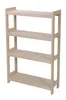 Libreria in faggio massiccio, 4 ripiani, 107 × 80 × 25 cm Anteprima dell’immagine prodotto 1