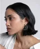 Elegante vergoldete Ohrringe mit Zirkonen Trend Produktbild-Vorschau 2