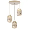 MasterLED Pendelleuchte Elen E27 3-flammig Beige-Gold rund Produktbild-Vorschau 5