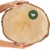 Rondelle d'arbre 1 pc. Bois de décoration Rondelle de bois Voir les images du produit 2