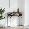 Konzolový stolek s policí kouřový dub 75x30x75cm materiál Náhled obrázku produktu 2