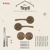 DOMINO Türgriff Drückergarnitur WC - Badezimmer Set | Produktbild-Vorschau 9