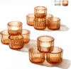 Praknu Teelichthalter Glas Klein für Tischdeko - 12er Set Produktbild-Vorschau 1