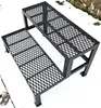2 Stufen Stahltreppe Außentreppe Freistehend Breite 60 cm Produktbild-Vorschau 2