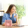 USB ventilátor Tichý mini stolní ventilátor TOPK K50 růžový Náhled obrázku produktu 11