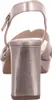 Tamaris Damen Sandalette Gold Silber Metallic Optik Karree Produktbild-Vorschau 12