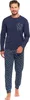 Herren-Pyjamas Aus Baumwolle, Lange Ärmel Und Hose, Produktbild-Vorschau 2