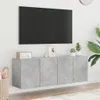 vidaXL TV-Wandschränke 2 Stk. Betongrau 60x30x41 cm Produktbild-Vorschau 4