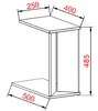 Sidebord i træ | Sofabord Enkel | Dimensioner ca. H. 49 x Produktbild-Vorschau 4