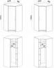 Eckkleiderschrank SMART SR4  Eckschrank 95 x 190 x 95 cm Produktbild-Vorschau 2