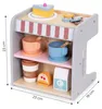 Drevený detský kávovar 2v1 shop barista set 26 doplnkov Náhľad obrázku produktu 6
