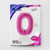 Riesenzahl Folienballon 40"/102cm | Pink Zahl: 0 Produktbild-Vorschau 5
