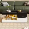 Merax Couchtisch 90x45x35,5cm mit LED, Sofatisch mit APP- Produktbild-Vorschau 3