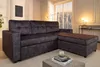 riess-ambiente Ecksofa APARTMENT 205cm grau Samt 3-Sitzer Produktbild-Vorschau 3