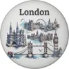 Skyline London Magnet rund Produktbild-Vorschau 1