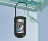 A handheld inspection camera is shown inspecting a gutter and downspout system. Náhled obrázku produktu