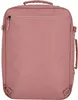The back view of a pink travel backpack. Produktbild-Vorschau